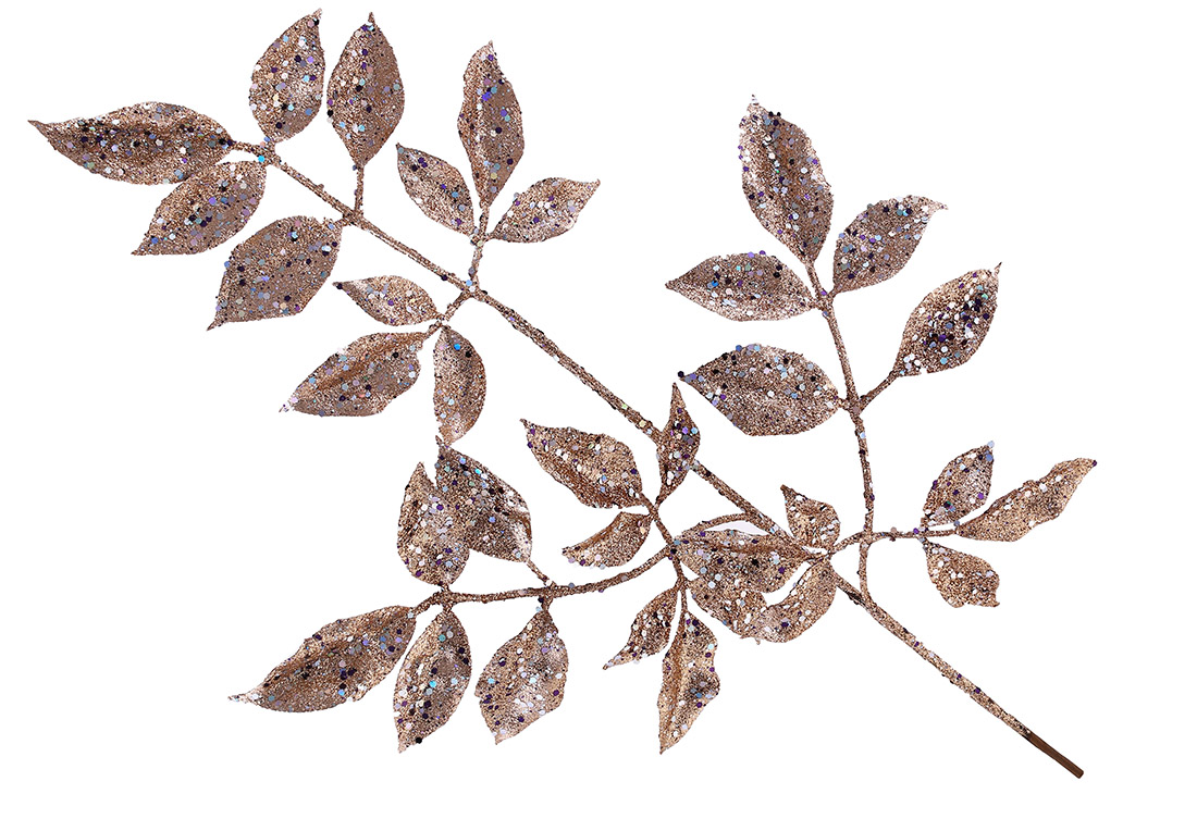 Декоративна гілка 63см, колір - коричневий мокко