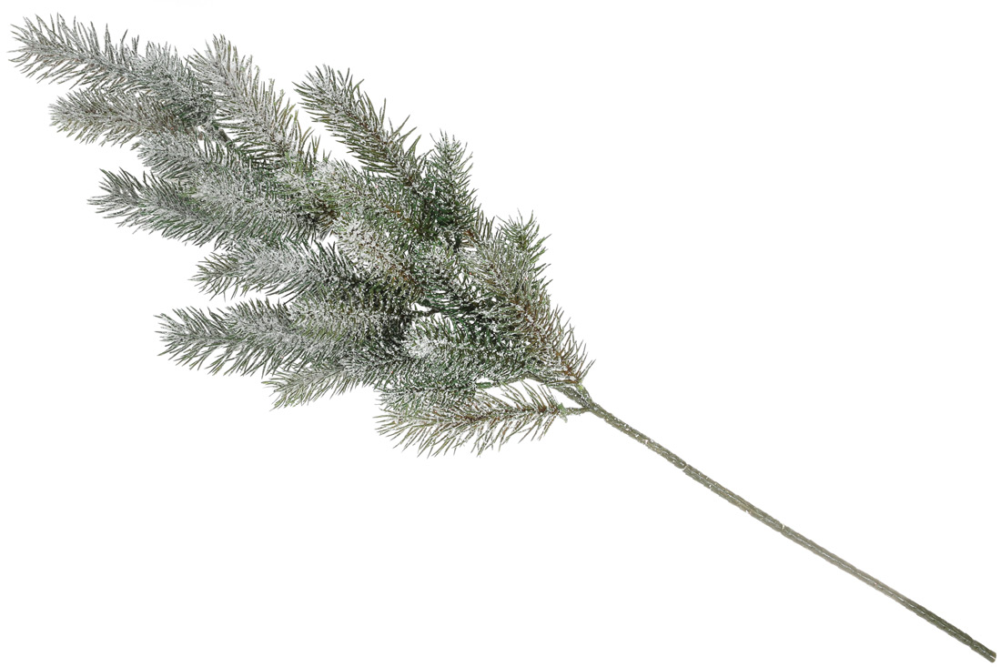 Декоративна ялина гілка в інеї, 70см