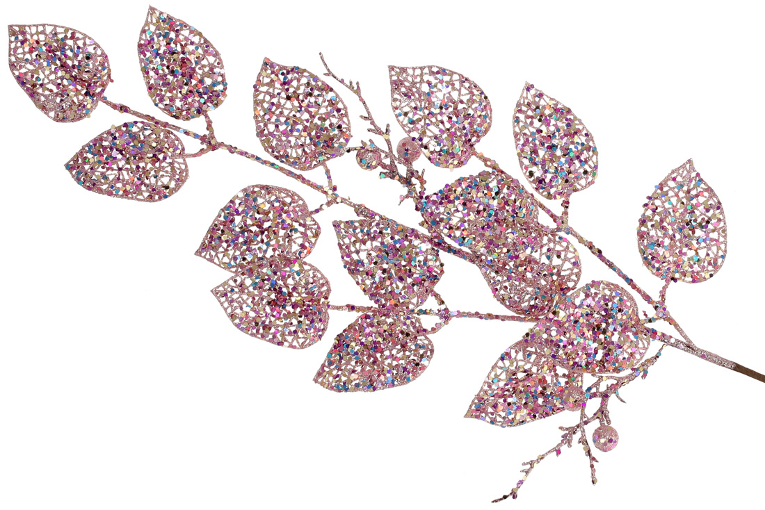 Декоративна гілка 75см, колір - рожевий