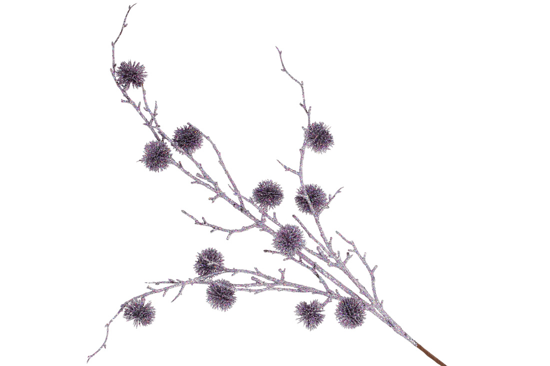 Декоративна гілка 83см, колір - лавандовий
