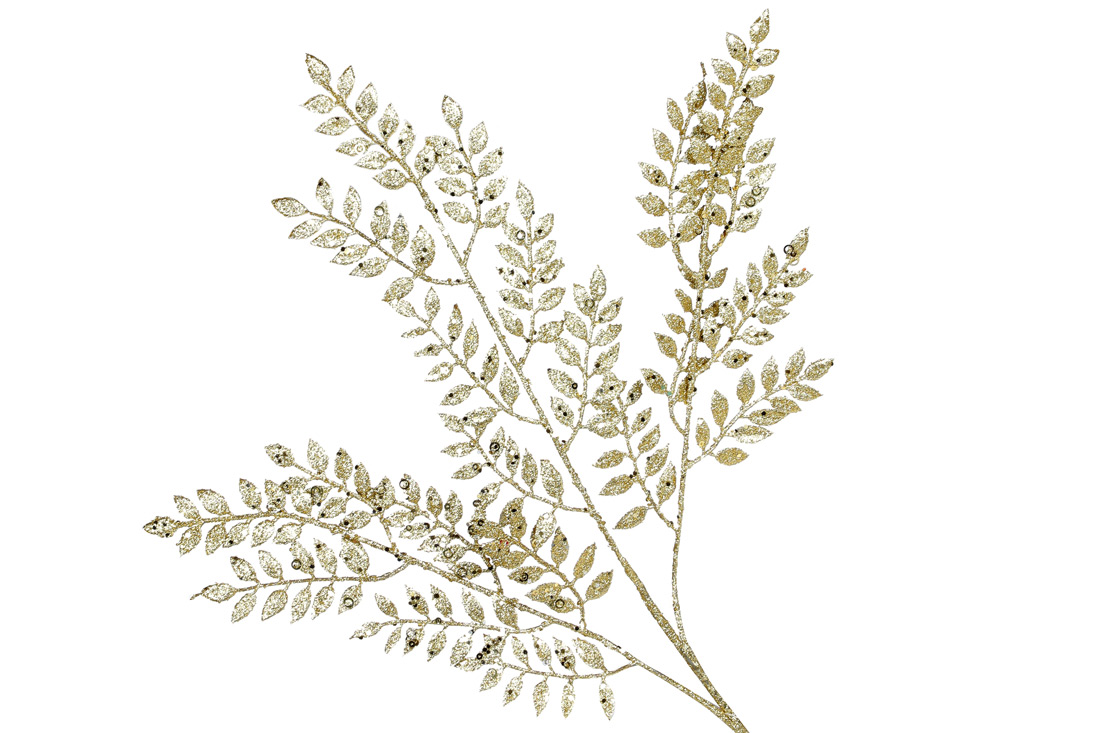 Декоративна гілка 79см, колір - золото