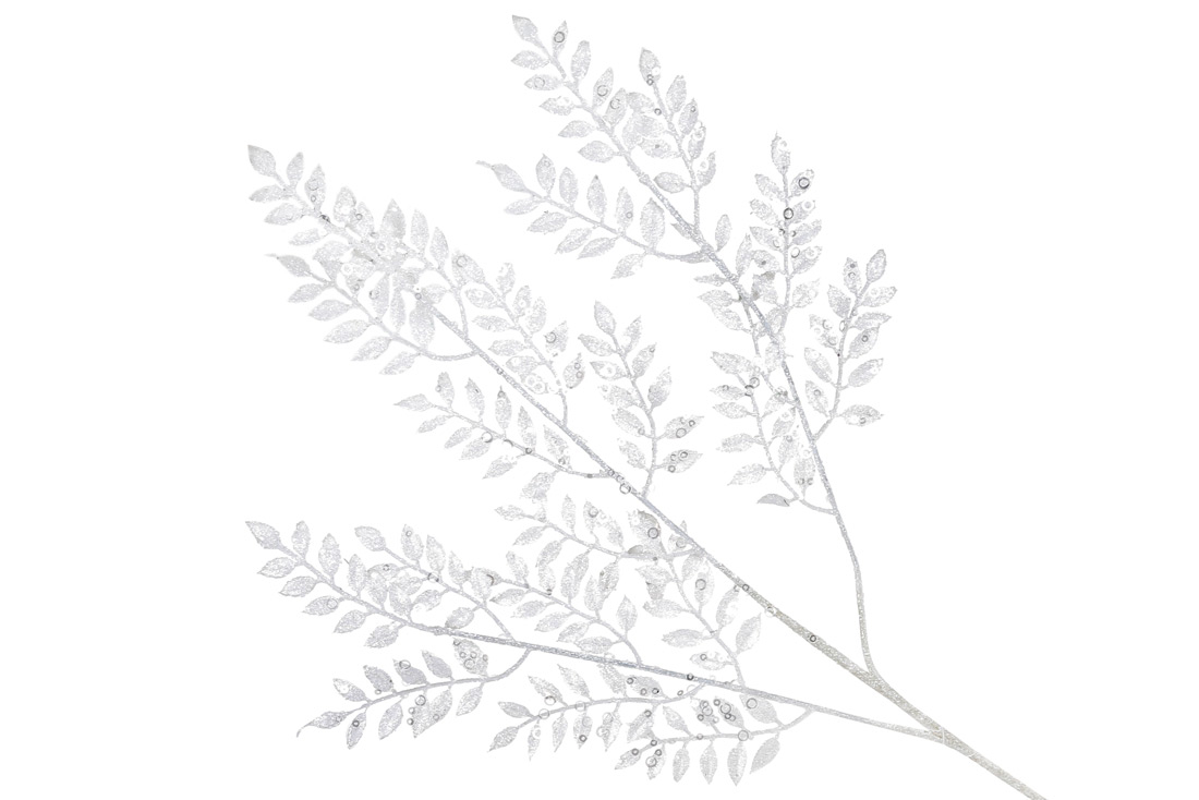 Декоративна гілка 79см, колір - білий