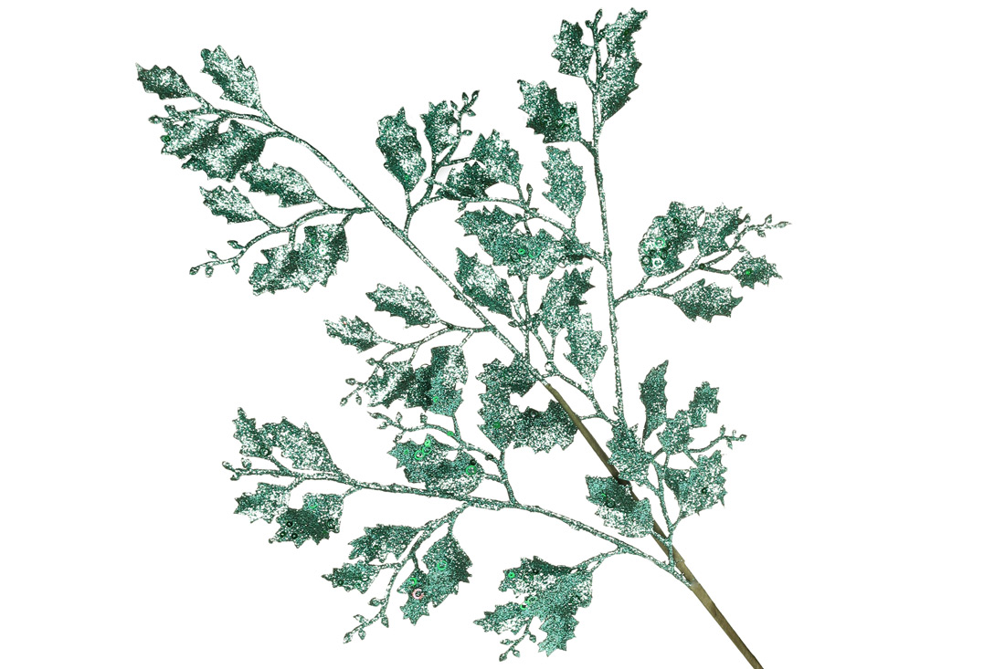 Декоративна гілка 83см, колір - темно-зелений