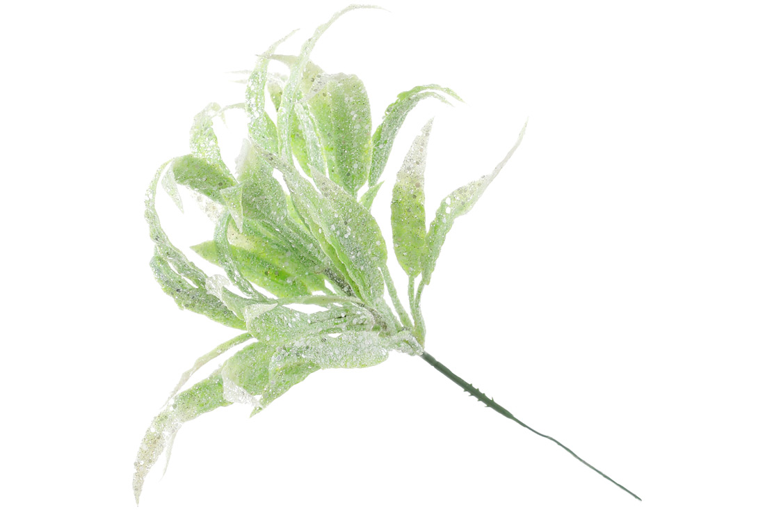 Декоративна гілка 17.5см, колір - м'ятний