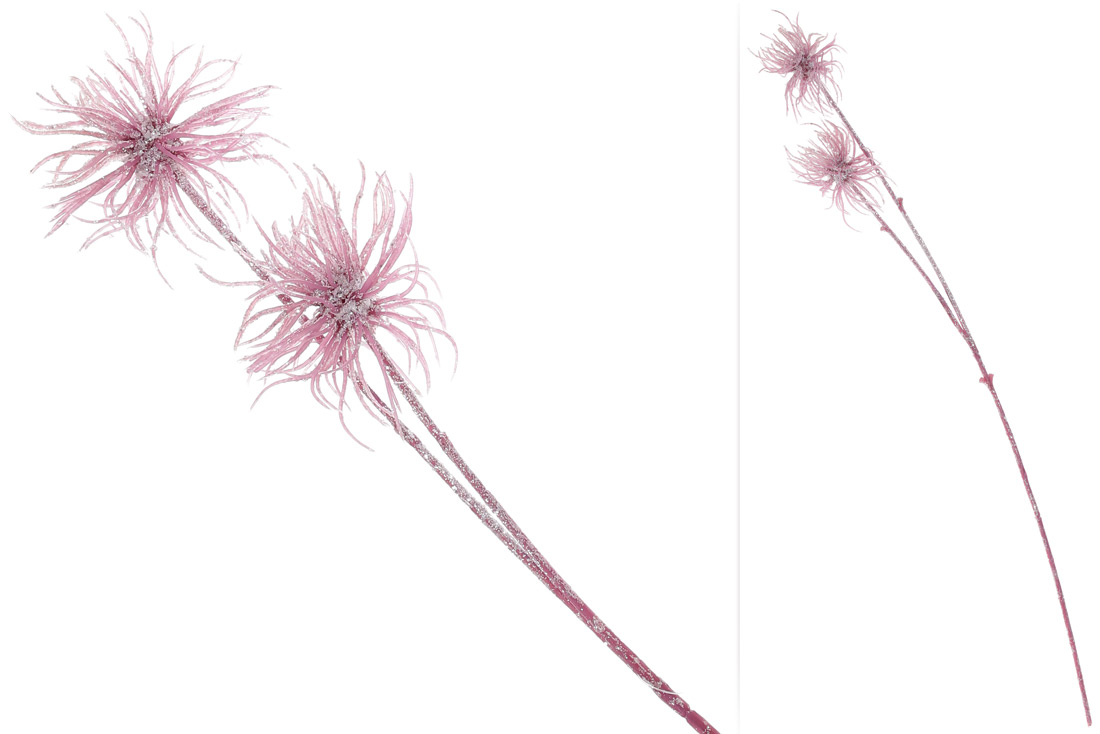 Декоративна гілка в гліттері, 67см