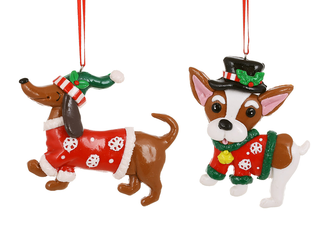 Декоративна підвіска Собачка 10*10*1.5см, 2 дизайни