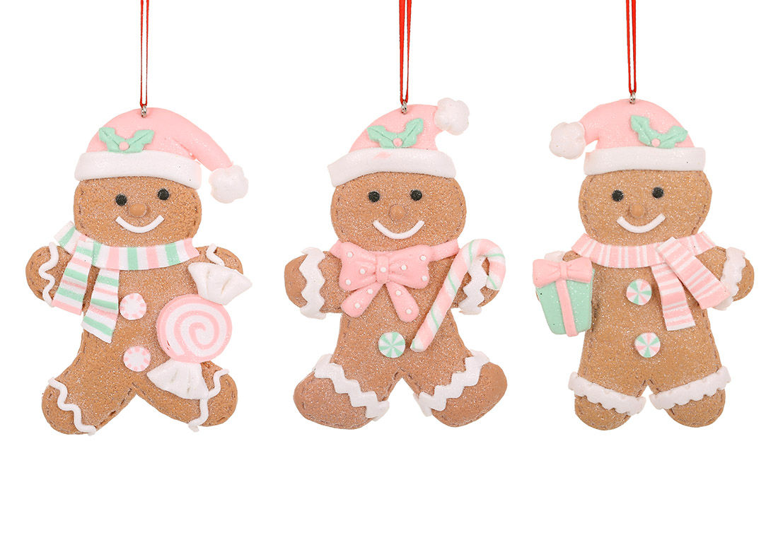 Декоративна підвіска Пряниковий чоловічок 12.5*8.5*1.5 см, 3 дизайни