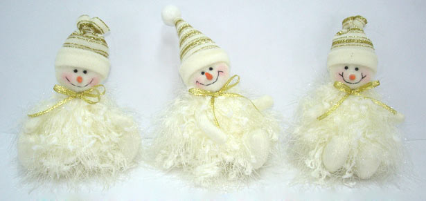 Ялинкова прикраса Сніговик 13см, 3 дизайни