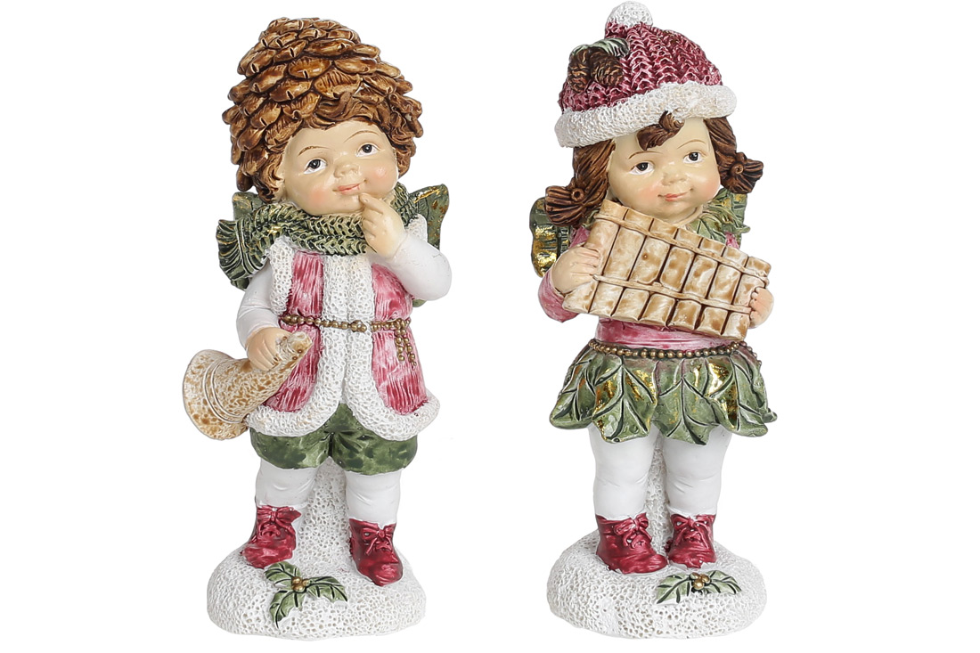 Декоративна фігурка Малюк Ельф-музикант, 12см, 2 дизайни