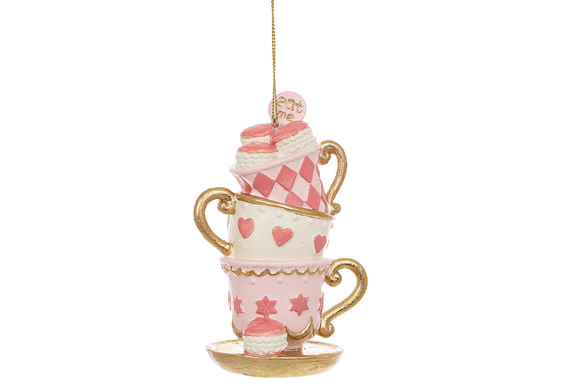 Фігурка-підвіска Чашки з макарунсами Alice, 13см