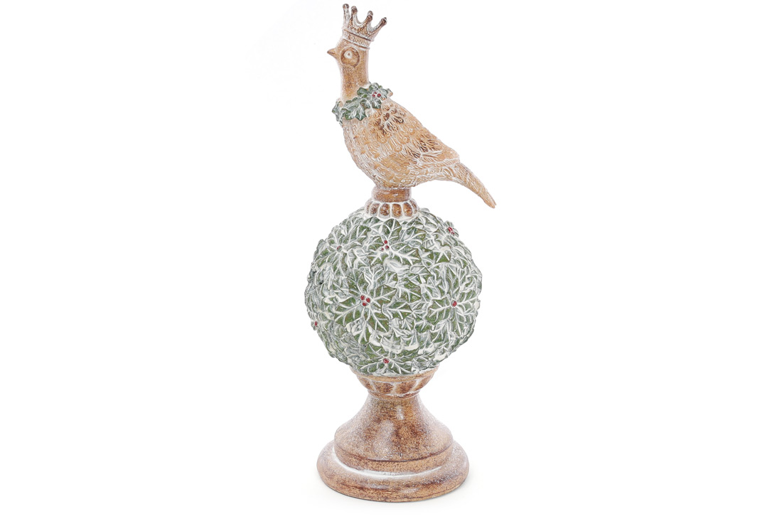 Декоративна статуетка Фазан на кулі, 27 см