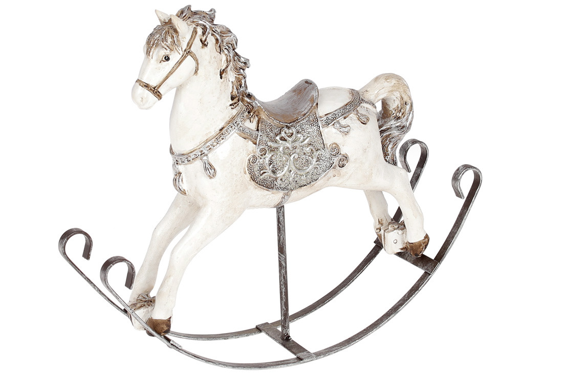 Декоративна статуетка Конячка-гойдалка, 25см