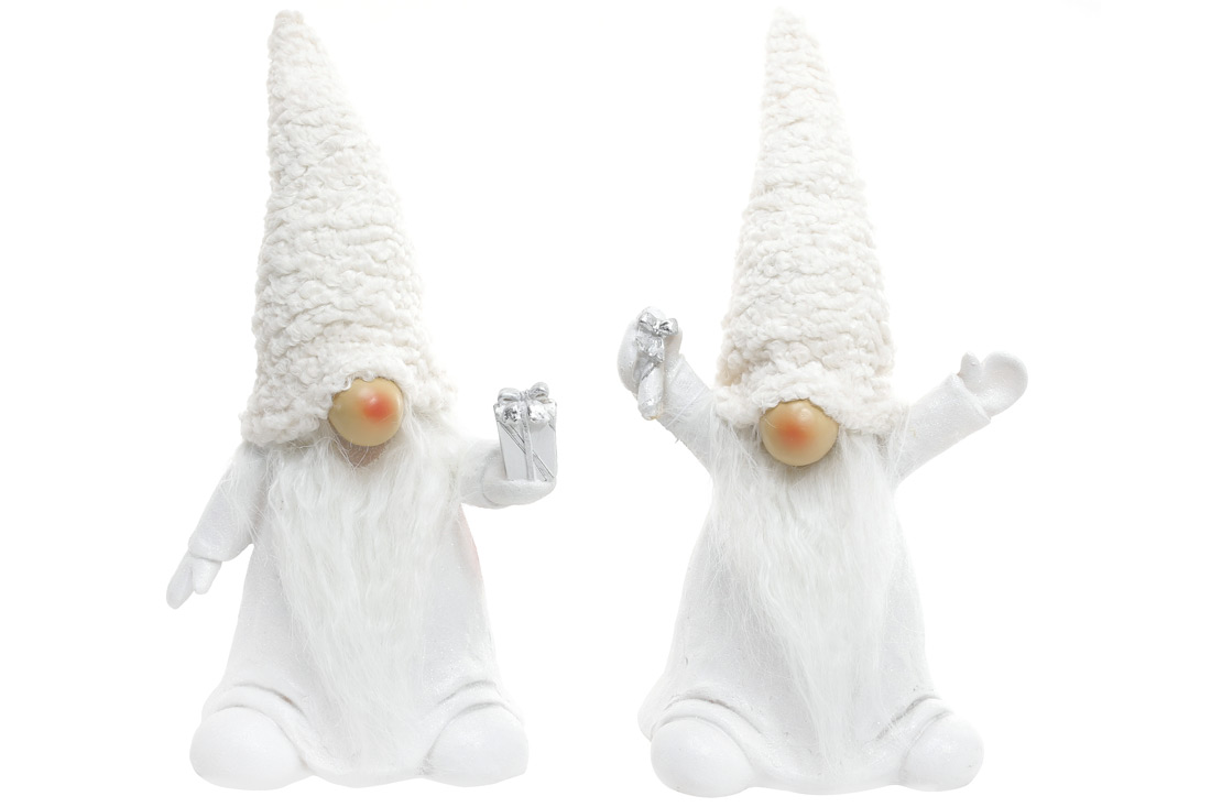 Декоративна фігурка Білий Гном, 30 см, 2 дизайни