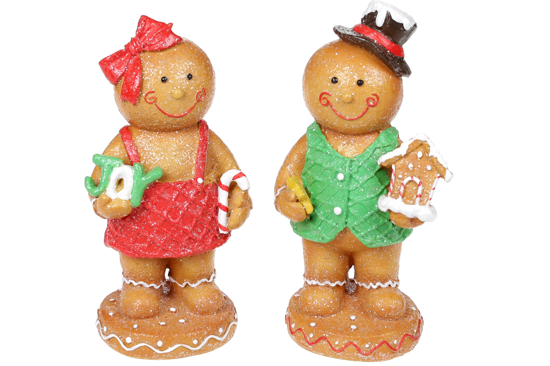 Декоративна фігурка Пряниковий чоловічок 17см, 2 дизайни