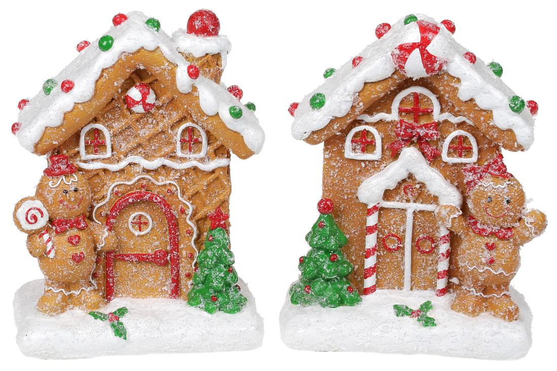 Декоративна фігурка Пряниковий будиночок 14см, 2 дизайни