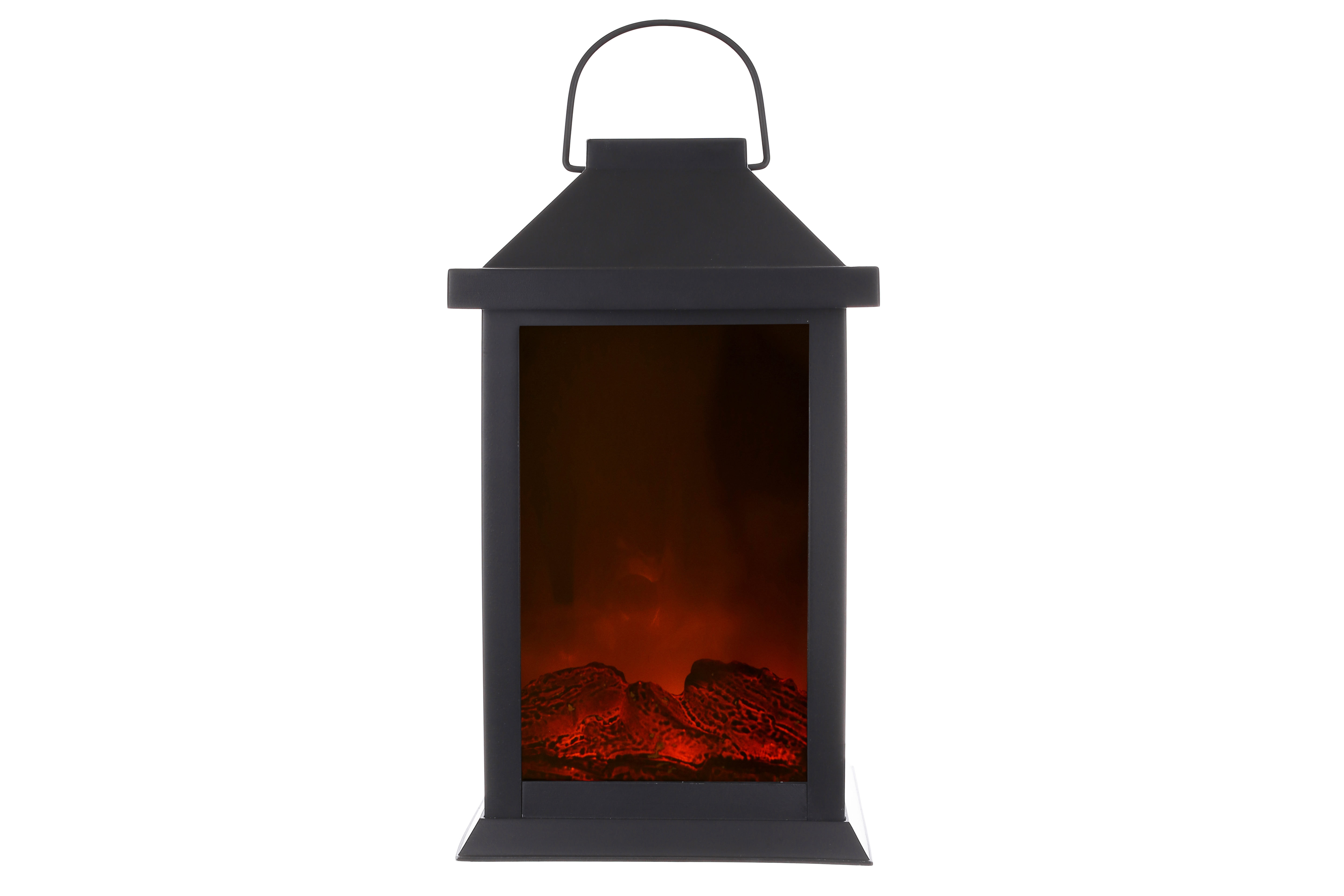 Декоративний світлодіодний камін 14*15*30.5см на батарейках (2хС не входять до комплекту), колір - чорний