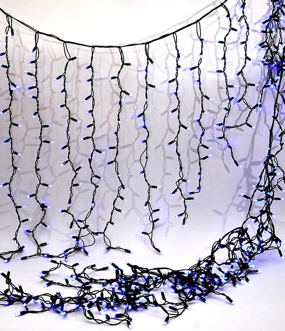 Гірлянда "Мережа" 330*115см, 480LED (червоні та блакитні), режим зміни кольору. Для вуличного застосування.