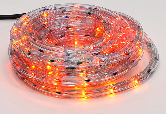 Гірлянда Дюралайт 6м, 30 лампочок/1м (різнокольорові), прозора трубка, 8 режимів. Для внутрішнього вживання.