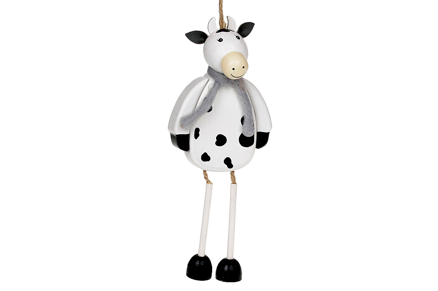 Новорічна підвіска Корова, 19,5см