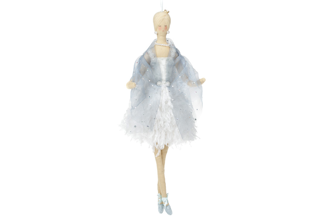 Підвісний декор Фея, 42см, колір - блакитний