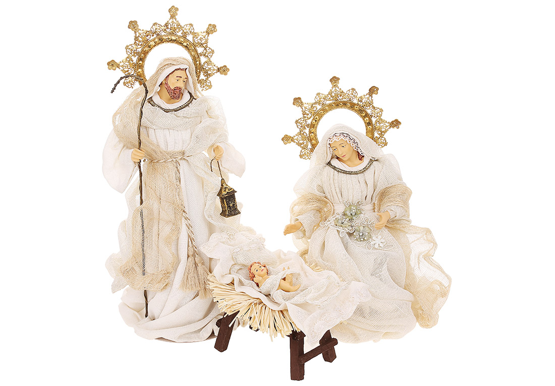 Різдвяний Вертеп (набір із 3-х фігур), 44см