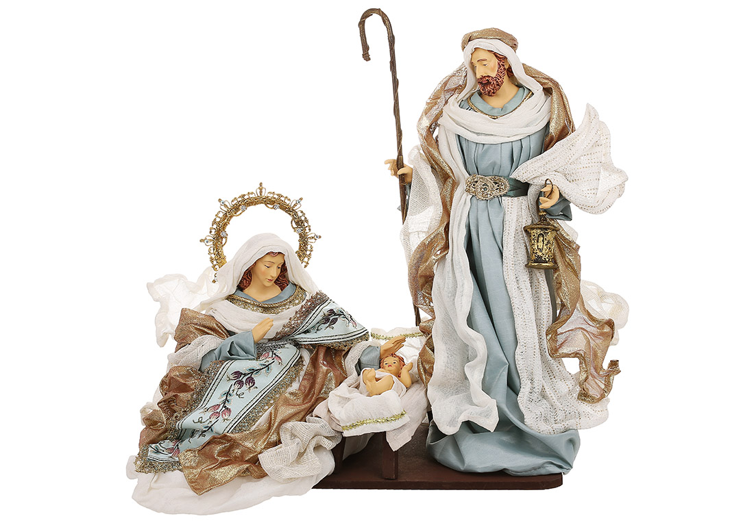 Різдвяний Вертеп (набір із 3-х фігур на підставці), 48*23*49см