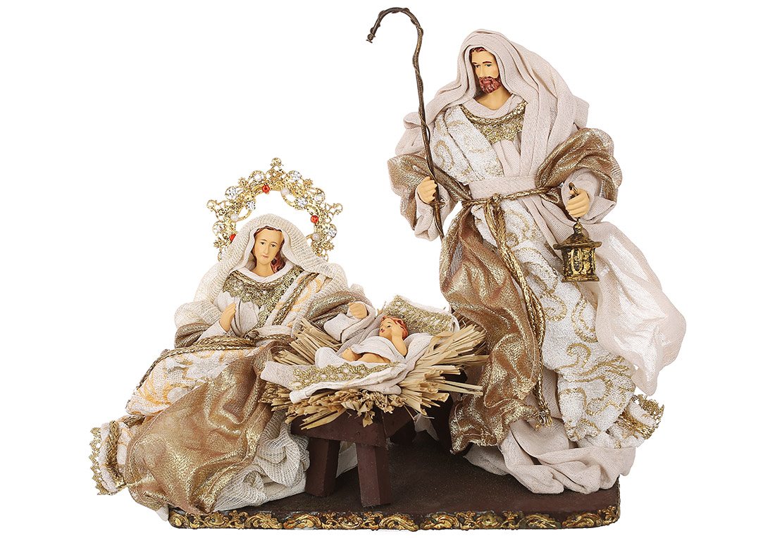 Різдвяний Вертеп (набір із 3-х фігур на підставці), 35*18*28см