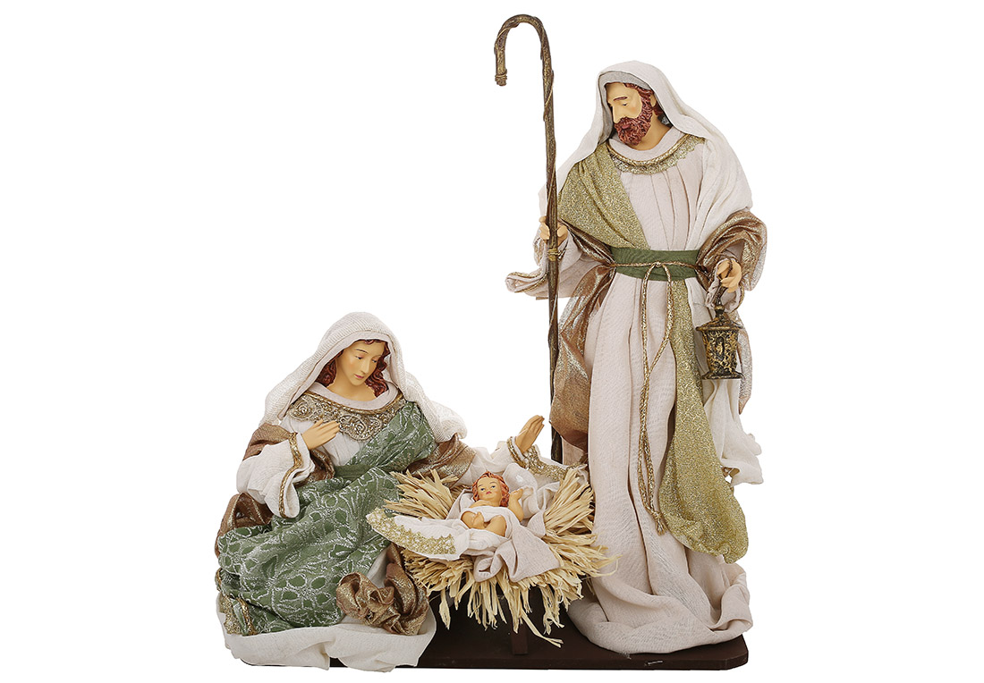 Різдвяний Вертеп (набір із 3-х фігур на підставці), 46*28*50см