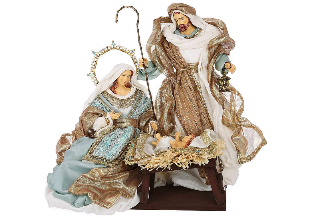 Різдвяний Вертеп (набір із 3-х фігур на підставці), 33*22*36см