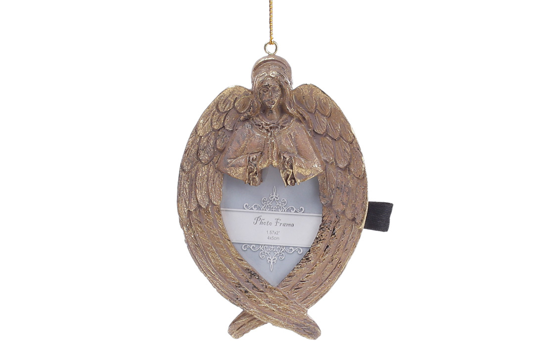 Підвісна рамка для фото, 10см, колір - попіл троянди із золотом