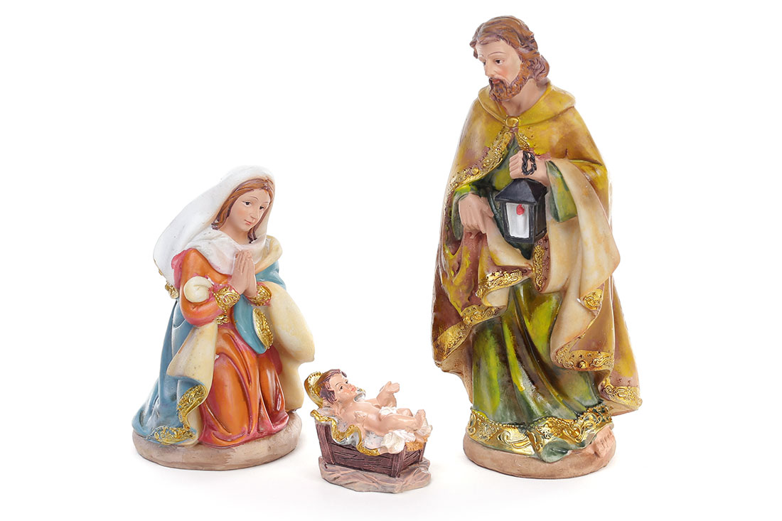 Різдвяний Вертеп (набір iз 3-х фігур), 21см