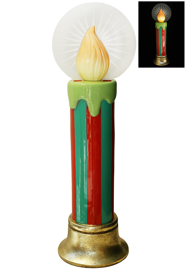 Декоративна фігура Свічка з LED підсвічуванням на батарейках (3*AA), 79.5см