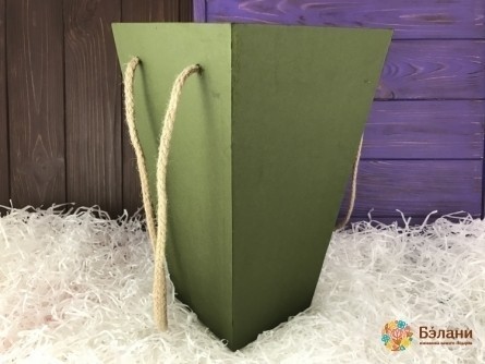 Флористическая коробка (зеленая)