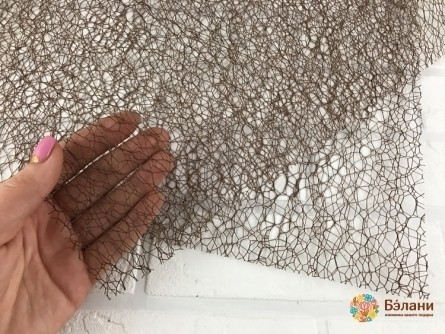 Листовая флористическая сетка (коричневая)