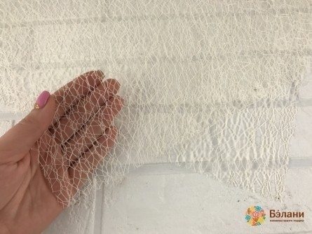 Листовая флористическая сетка (молочная)