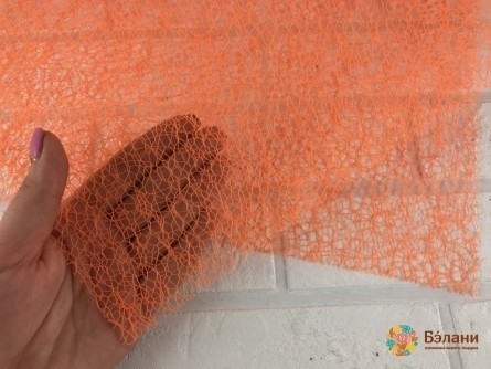 Листовая флористическая сетка (оранжевая)