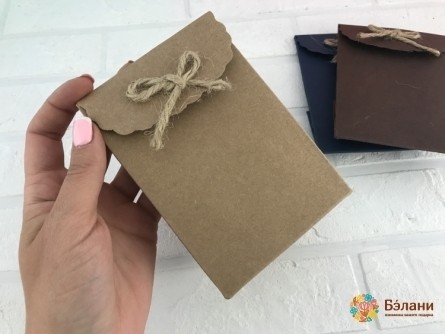 Крафт пакет на липучке XS простой