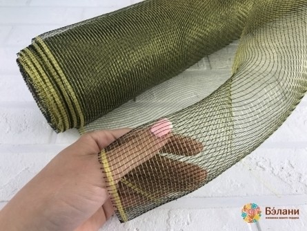 Сетка флористическая 900/50 см зеленая глянцевая