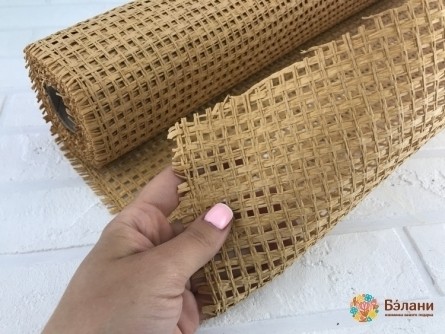Сетка флористическая "Плетенка Широкая"  молочный шоколад