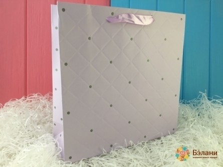 Подарочный пакет "Divan" лиловый L