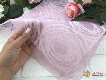 Калька "Любимые Розы" розовая