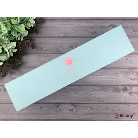 "Пенал" для цветов голубой