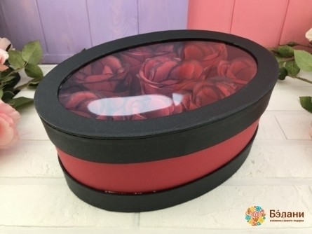 Овальная коробка "Mirror Oval" черная