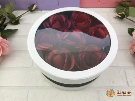 Круглая коробка "Mirror Circle" белая