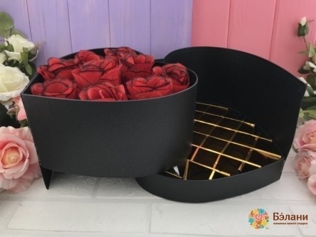 Раздвижное сердце "Surprise" черное