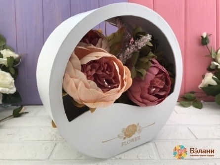 Коробка для квітів "Wave" біла