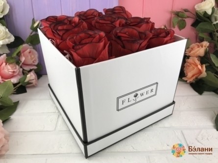Коробка "Flower" белая