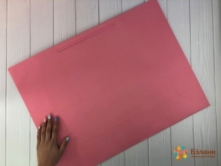 Подарочный пакет "One color" розовый XL