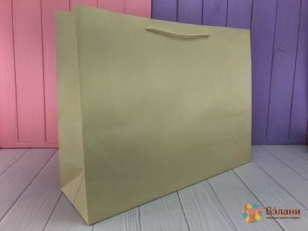 Подарочный пакет "One color" желтый L
