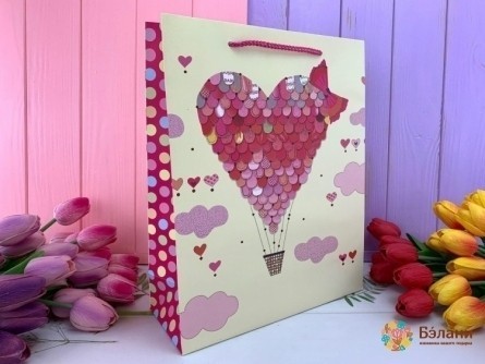 Подарочный пакет "Love in air" sky M